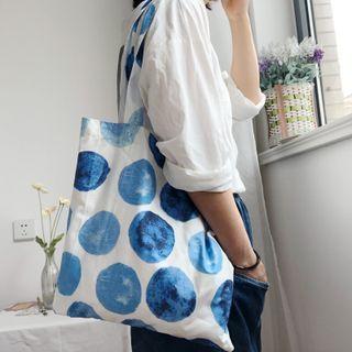 Dotted Tote Bag Blue - One Size