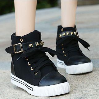 Studded High Top Sneakers