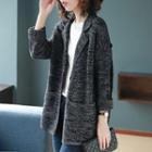 Melange Knit Jacket Black - One Size