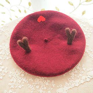 Felt Antler Beret
