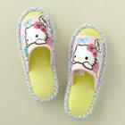 Hello Kitty Fabric Slippers 23.5cm 1 Pair