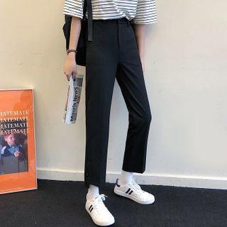 Asymmetric Straight Leg Pants
