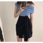 Plain Short-sleeve T-shirt / Plain Skirt