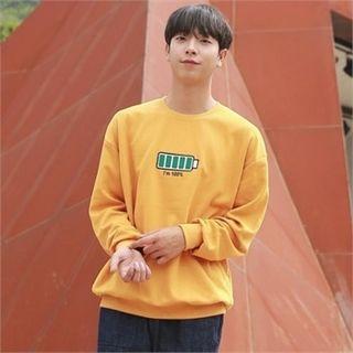 Battery Embroidered Sweatshirt