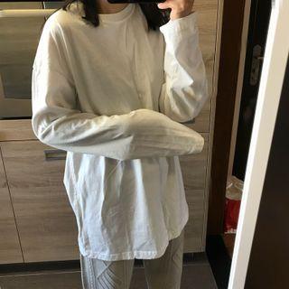 Long-sleeve Plain T-shirt / Set