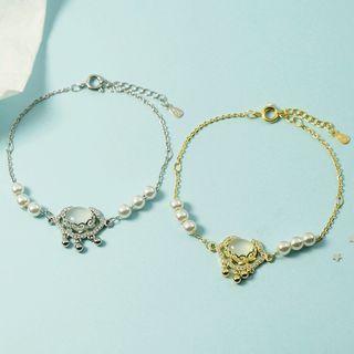 Faux Pearl Safety Lock Choker