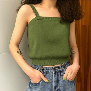 Cropped Camisole Knit Top