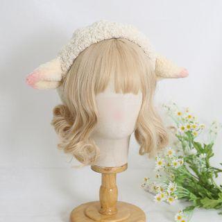Sheep Ear Chenille Hair Tie / Beret Hat