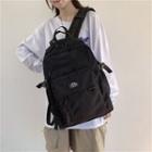 Buckled Nylon Backpack Xm9372 - Black - One Size