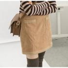 Fleece Panel A-line Skirt