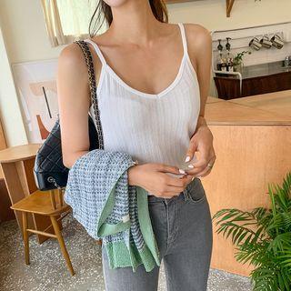 Pinafore Ribbed Camisole Top