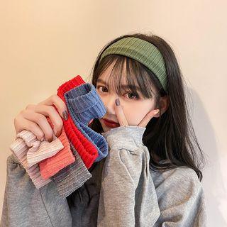 Plain Knit Face Wash Headband
