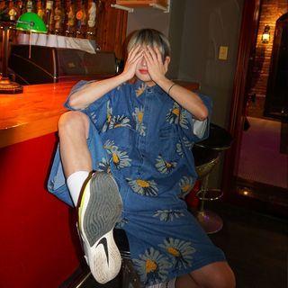 Floral Short-sleeve Shirt / Floral Wide-leg Shorts