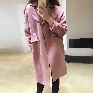 Notch Lapel Woolen Coat