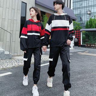 Couple Matching Paneled Hoodie / Sweatpants