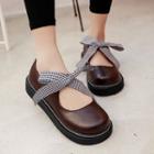 Tie-front Platform Shoes