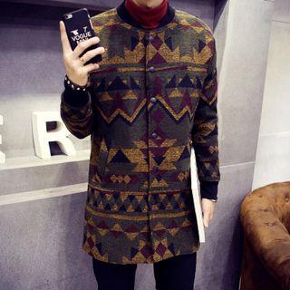 Pattern Buttoned Coat