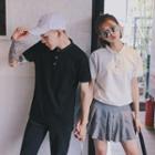 Plain Short Sleeve Polo Shirt