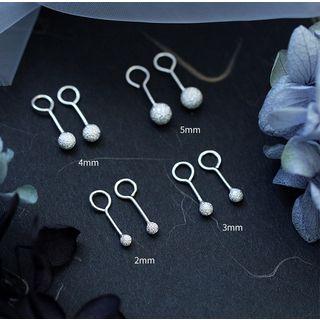 925 Sterling Silver Bead Ear Stud