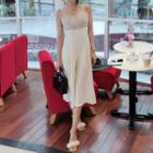 Lace Panel Strappy Wide Leg Jumpsuit