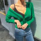 V-neck Buttoned Summer Cardigan