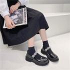 Platform Heart Cutout Mary Jane Shoes