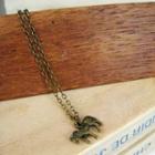 Copper Little Horse Short Necklace Copper - One Size