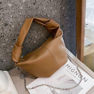Faux Leather Chain Hand Bag