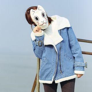 Zip Denim Coat