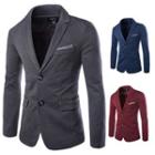 Contrast Panel Two-button Blazer