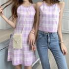 Checked Camisole Top / Spaghetti Strap Dress