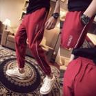 Embroidery Tapered Sweatpants