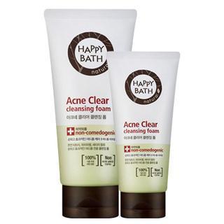 Happy Bath - Acne Clear Set: Cleansing Foam 175g + Cleansing Foam 75g 2pcs