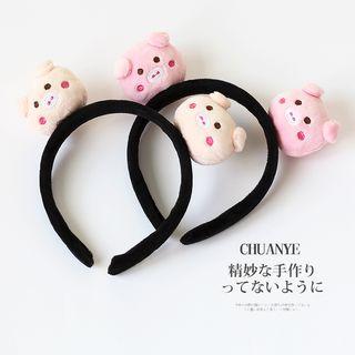 Chenille Pig Headband