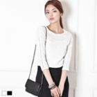 3/4 Sleeve Lace Top