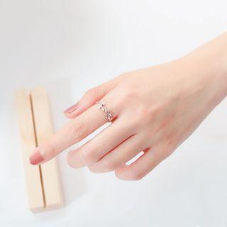 925 Sterling Silver Branches Open Ring 1 Pc - Silver - One Size