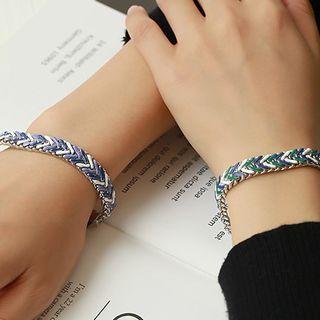 Patterned Glaze Bead Bracelet