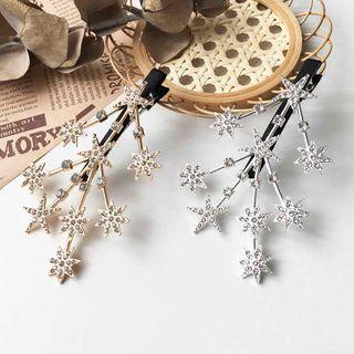Star Rhinestone Alloy Hair Clip