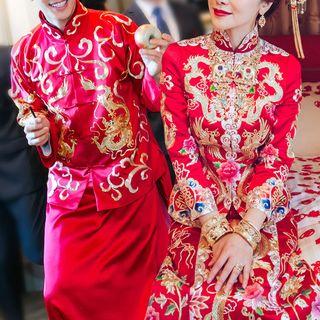 Couple Matching Chinese Wedding Cheongsam