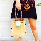 Pompom Bucket Bag As Shown In Figure - One Size