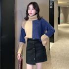 Turtleneck Sweater / Mini Skirt / Set