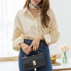 Asymmetric Wide-cuff Oversized Shirt
