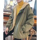 Hooded Zip-up Printed Jacket