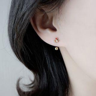 Heart Sterling Silver Swing Earring