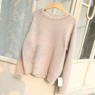 Scalloped Woolen Sweater