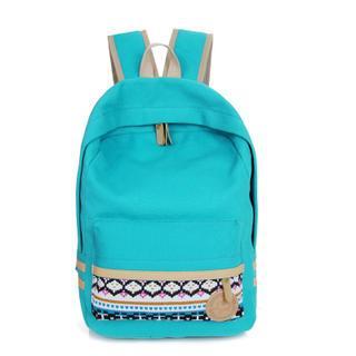 Print Panel Canvas Backpack