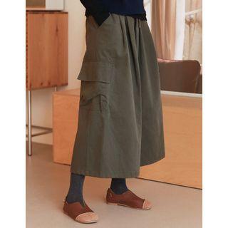 Cargo-pocket Crop Culottes