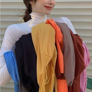 Cowl-neck Slim-fit Knit Top In 10 Colors
