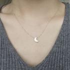Alloy Moon Pendant Necklace