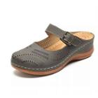 Perforated Mary Jane Mules